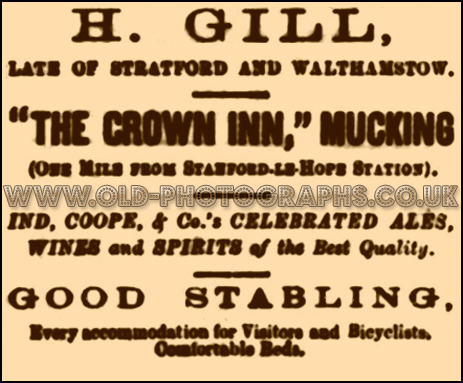 Mucking : Advertisement by Henry Gill for the Crown Inn [June 1889]