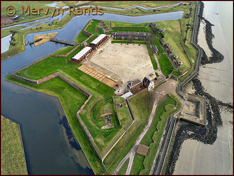 Tilbury : Aerial View of Tilbury Fort 2018 [© Mervyn Rands]