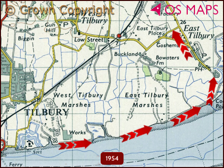 London SE - OS One-Inch Map [1954]