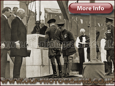 Birmingham : Prince of Wales laying the foundation stone of the Hall of Memory [June 1923]