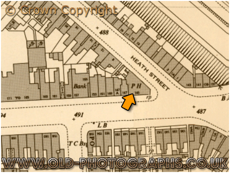 Birmingham : Plan extract showing street numbering at the junction of Dudley Road and Heath Street at Winson Green [1954]